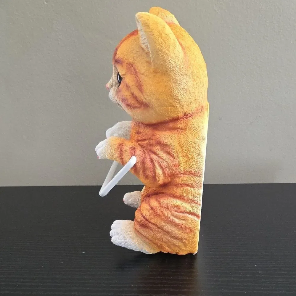 Orange Tabby Cat Toilet Paper Holder